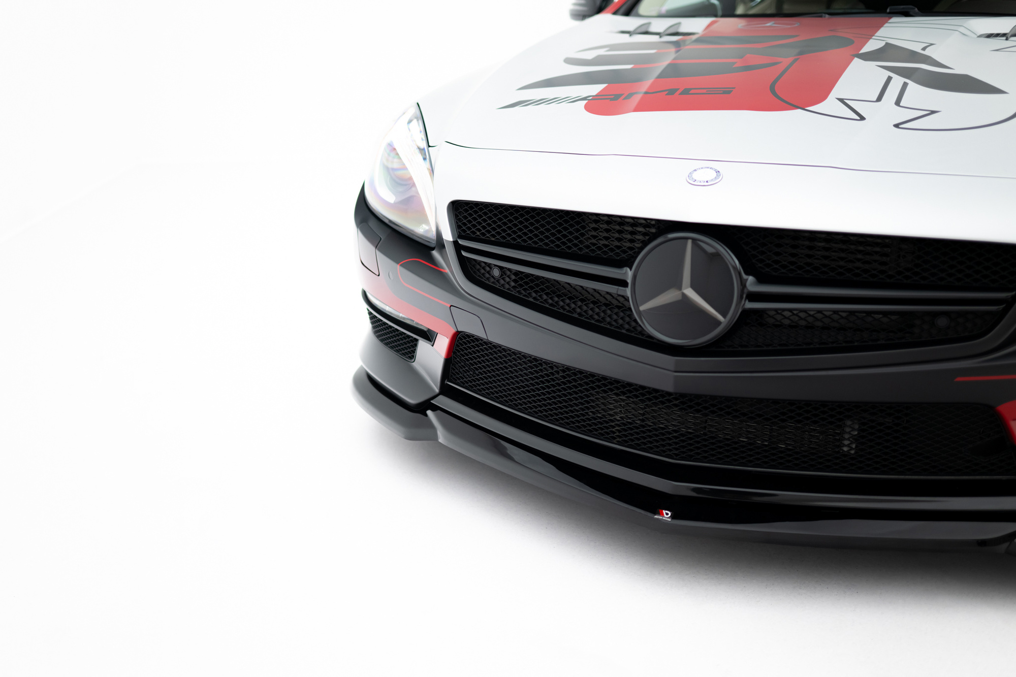 Frontspoiler Mercedes-Benz SL 63 AMG (R231) 2012 - 2016 | V2 Sport Glossy Black Edition – bilde 7