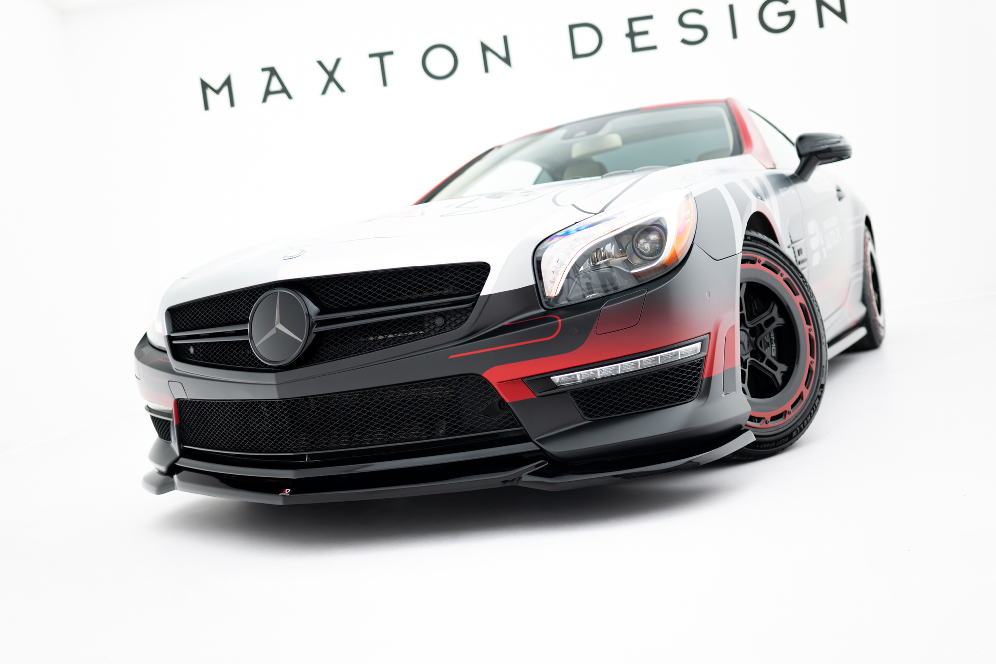 Frontspoiler Mercedes-Benz SL 63 AMG (R231) 2012 - 2016 | V2 Sport Glossy Black Edition – bilde 8