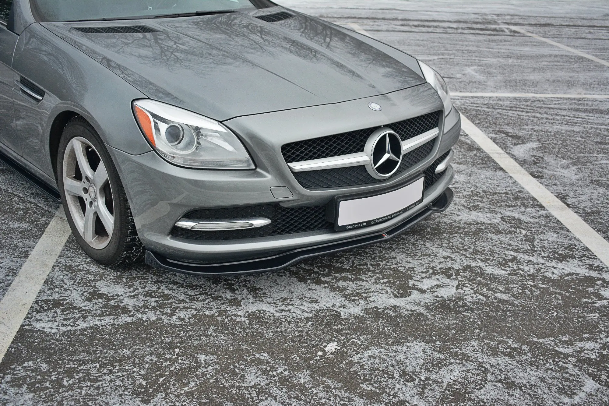 Frontspoiler Mercedes-Benz SLK (R172) 2011-2015 | V.1 Glossy Black Edition