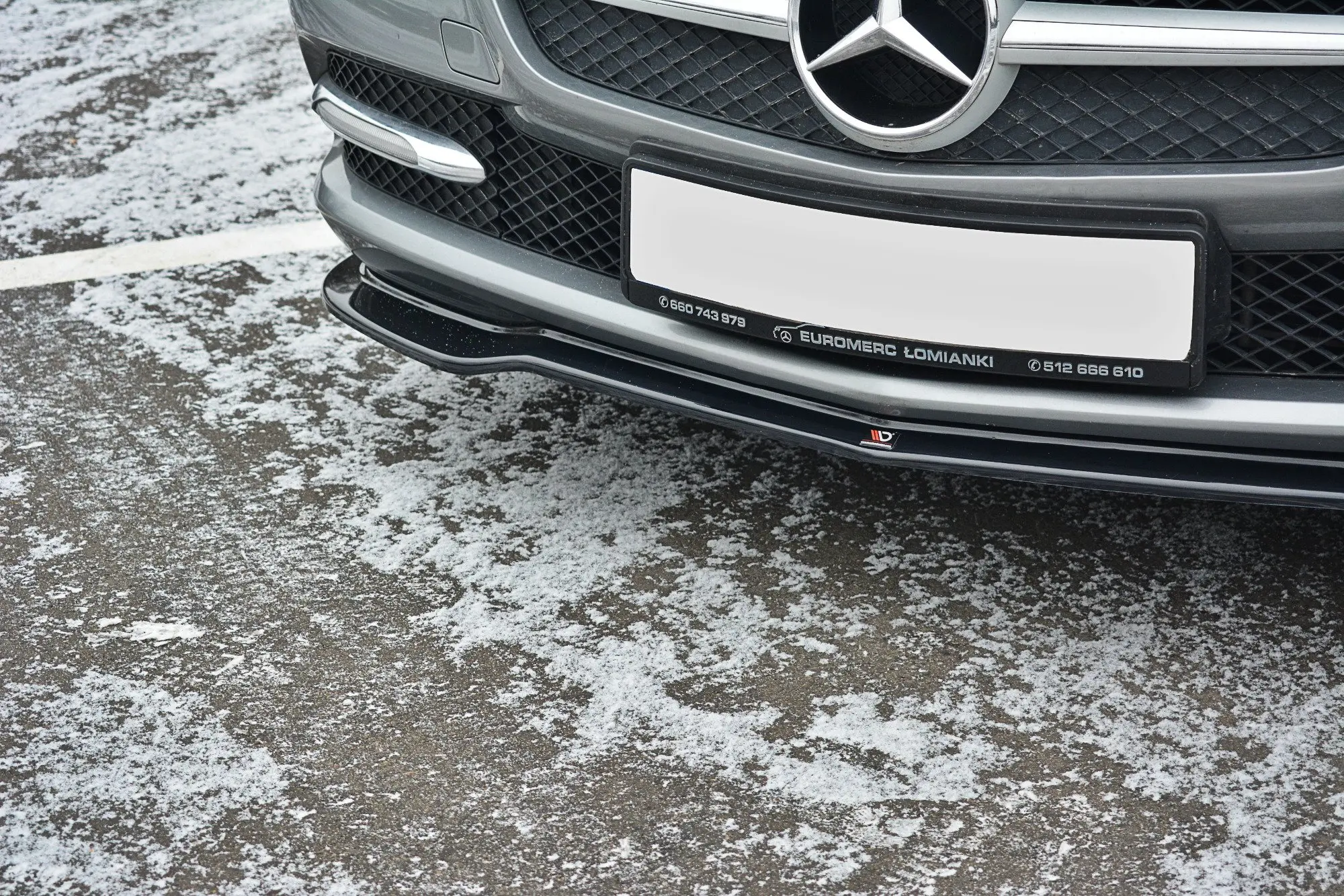 Frontspoiler Mercedes-Benz SLK (R172) 2011-2015 | V.1 Glossy Black Edition – bilde 2