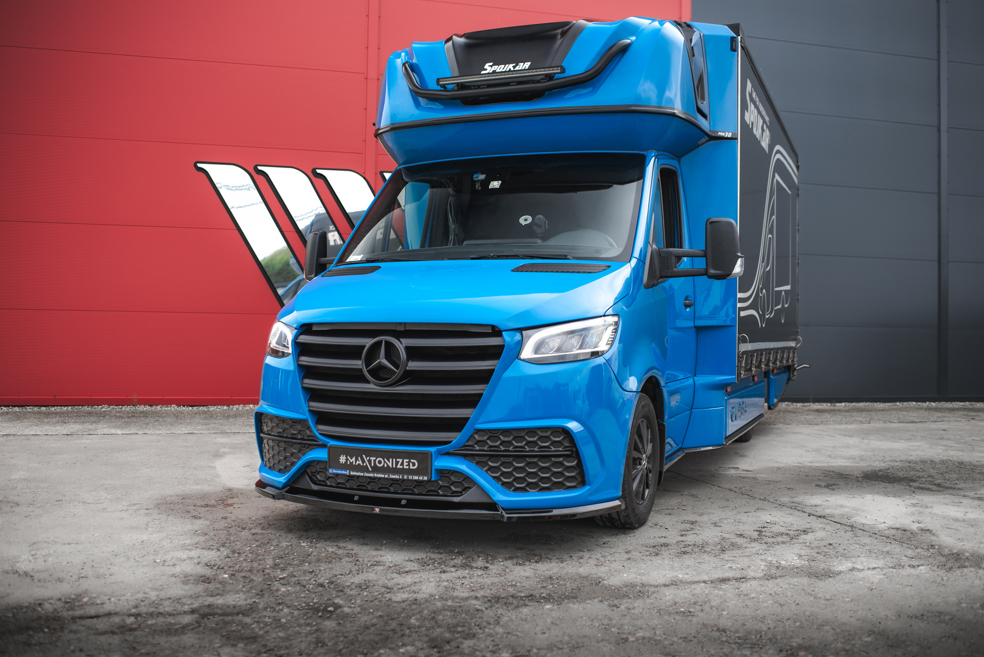 Frontspoiler Mercedes-Benz Sprinter III 2018 - 2022 | Sport Glossy Black Edition – bilde 3