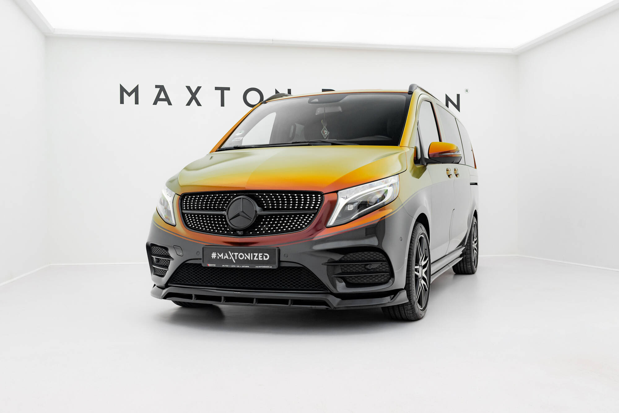 Frontspoiler Mercedes-Benz V-Class AMG-Line (W447) Facelift 2019 - 2023 | Sport Glossy Black Edition V6