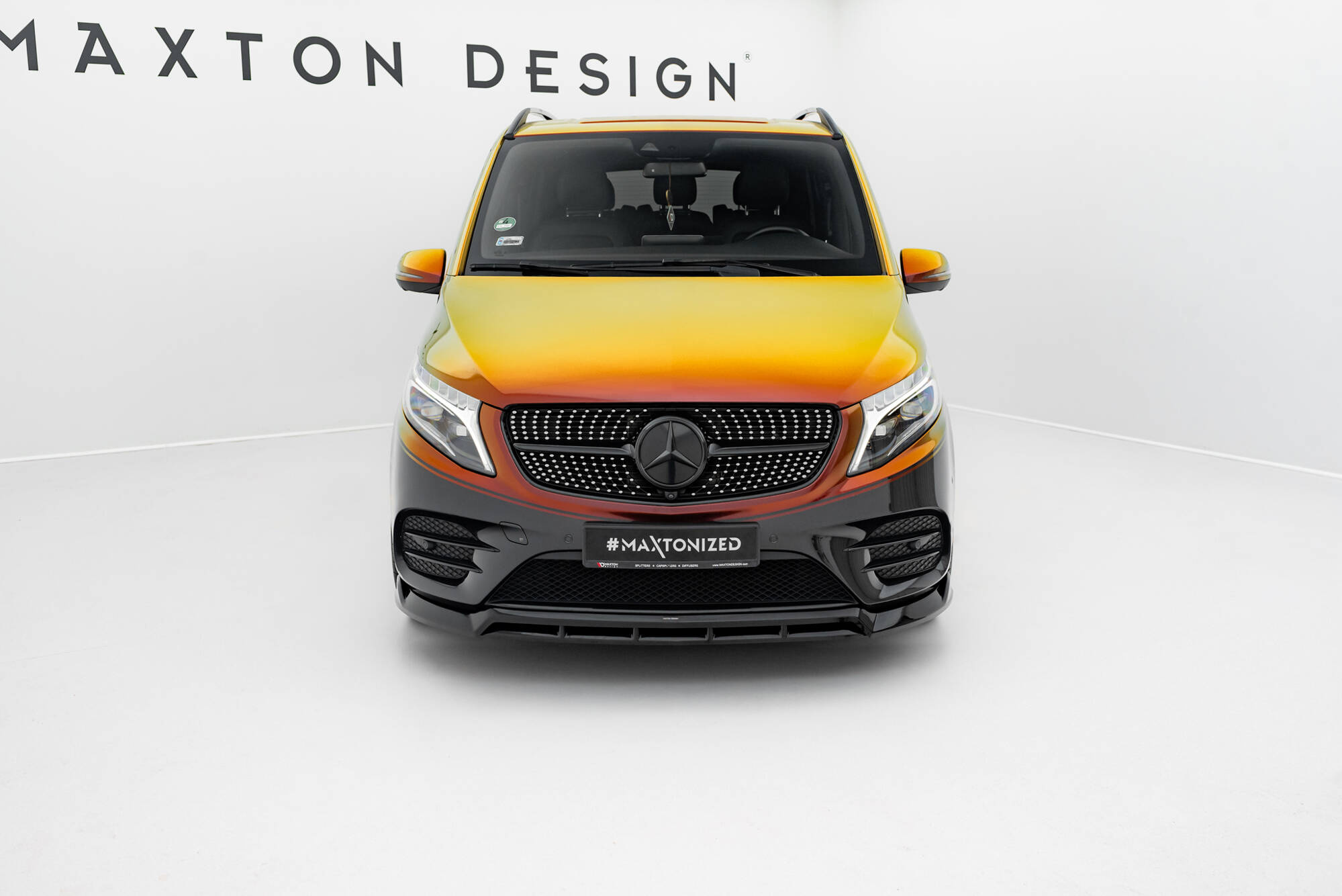 Frontspoiler Mercedes-Benz V-Class AMG-Line (W447) Facelift 2019 - 2023 | Sport Glossy Black Edition V6 – bilde 2