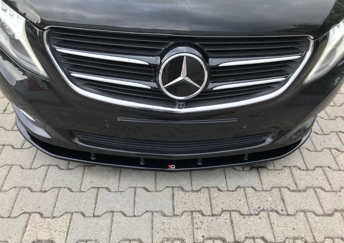 Frontspoiler Mercedes-Benz V-Class (W447) 2014 - 2019 │ V.2 Glossy Black Edition