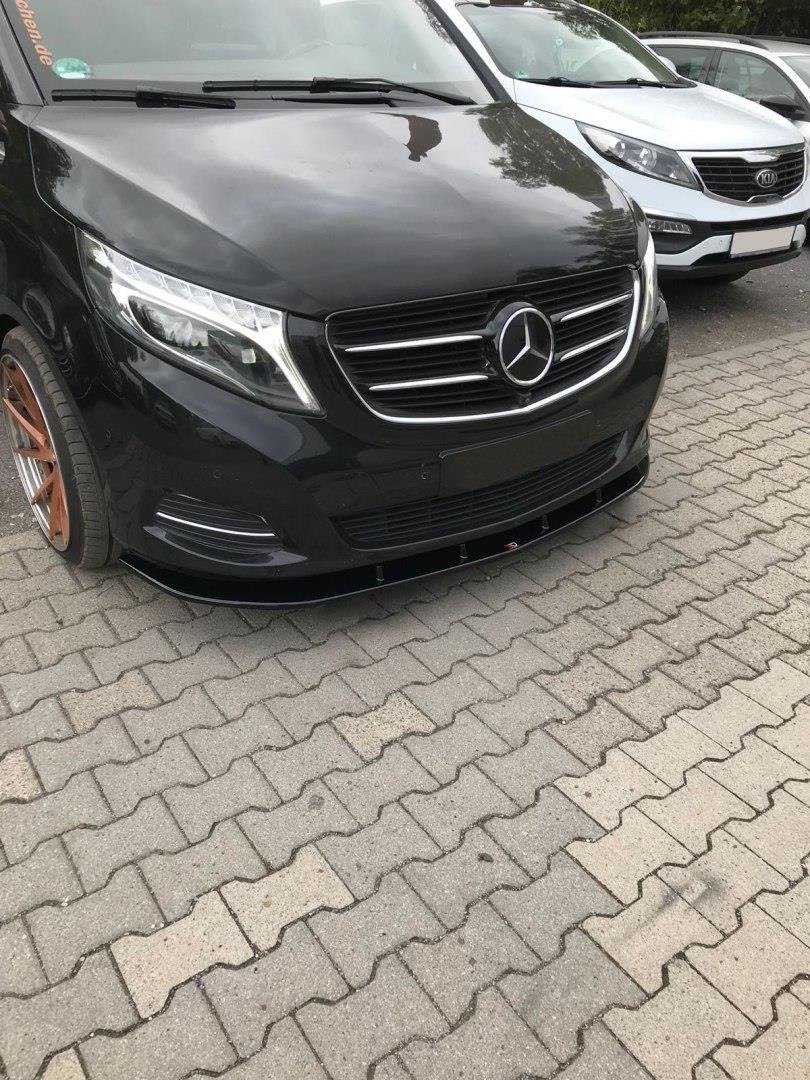 Frontspoiler Mercedes-Benz V-Class (W447) 2014 - 2019 │ V.2 Glossy Black Edition – bilde 4