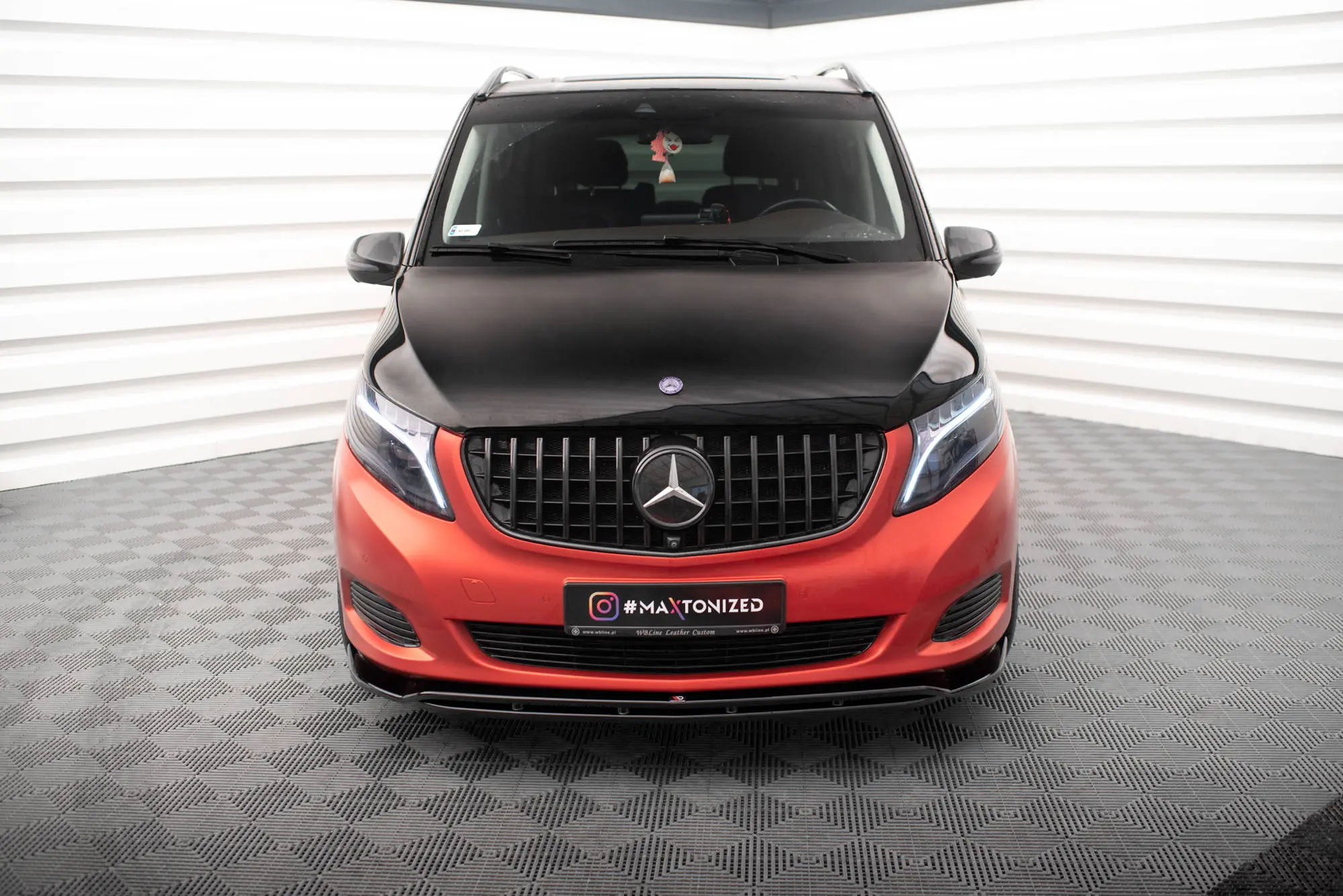 Frontspoiler Mercedes-Benz V-Class (W447) 2014 - 2019 | V.4 Glossy Black Edition