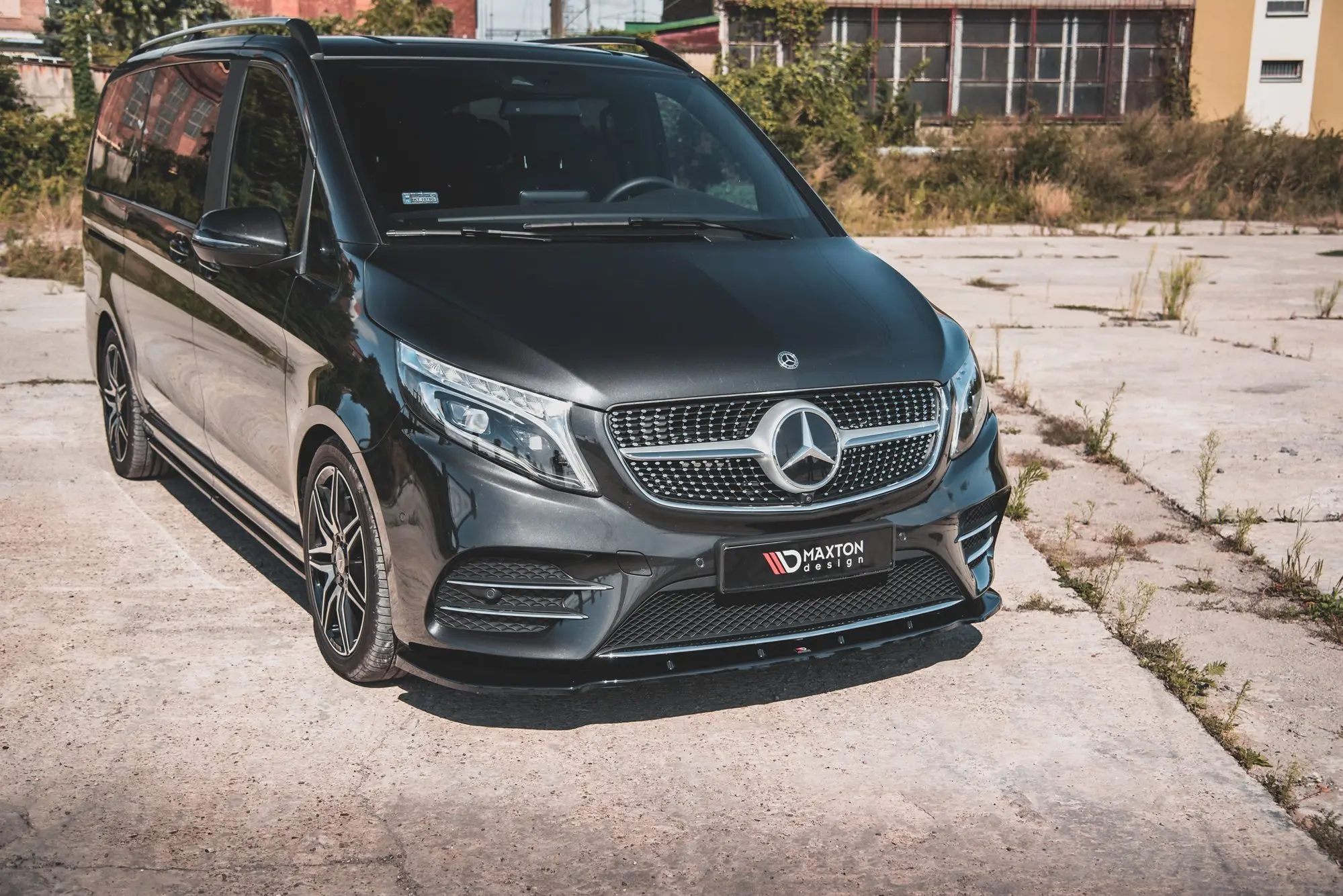 Frontspoiler Mercedes-Benz V-Class (W447) AMG-Line 2019 - 2023 | V.2 Glossy Black Edition – bilde 5