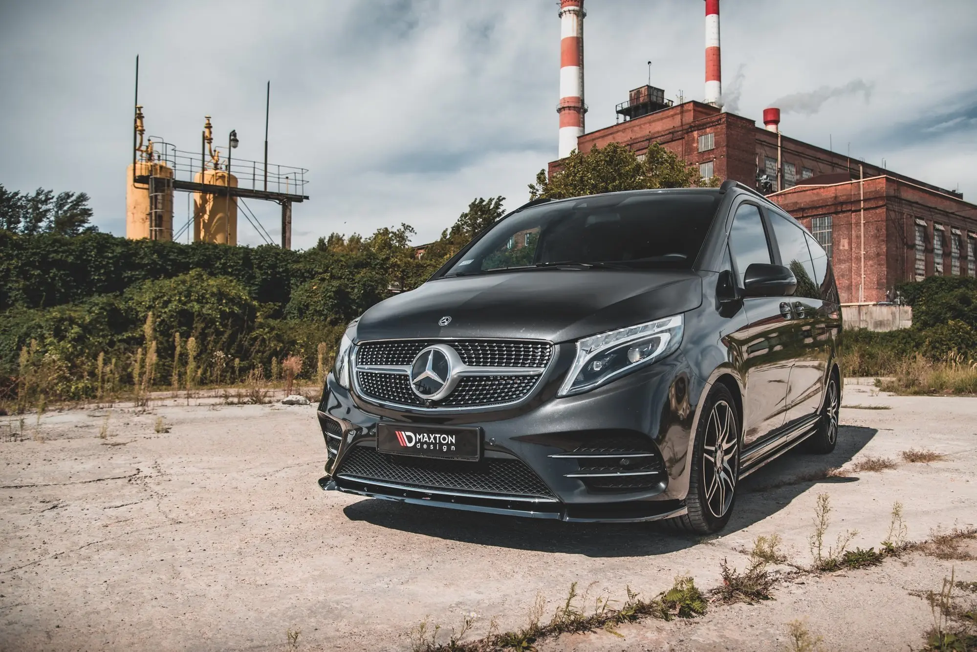 Frontspoiler Mercedes-Benz V-Class (W447) AMG-Line 2019 - 2023 | V.3 Glossy Black Edition – bilde 4