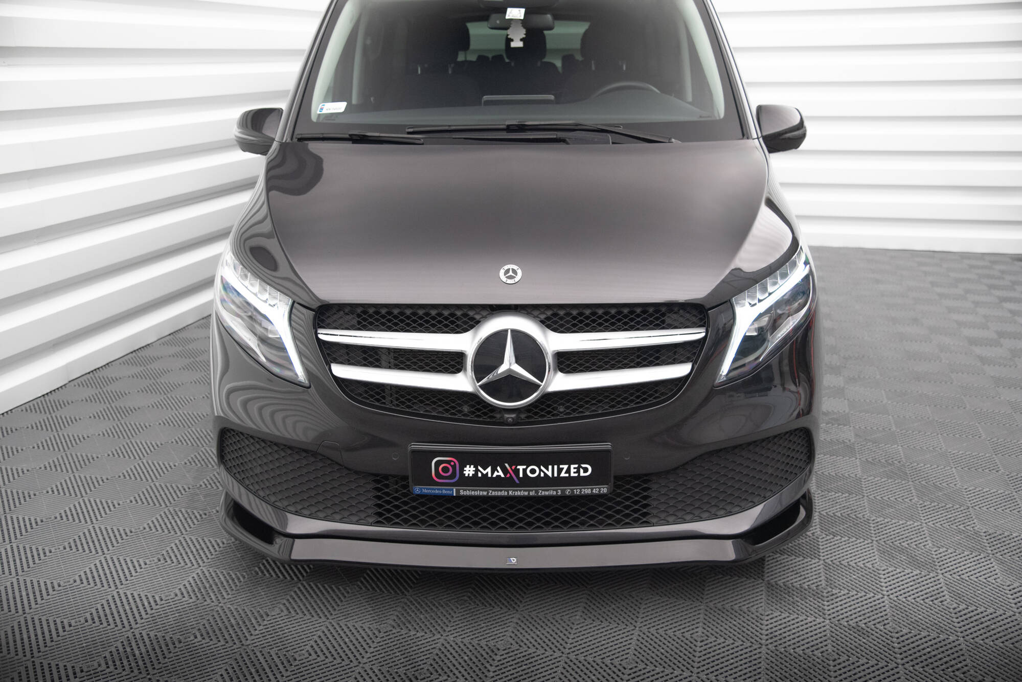 Frontspoiler Mercedes-Benz V (W447) Facelift 2019 -  2023 | Sport Glossy Black Edition – bilde 2