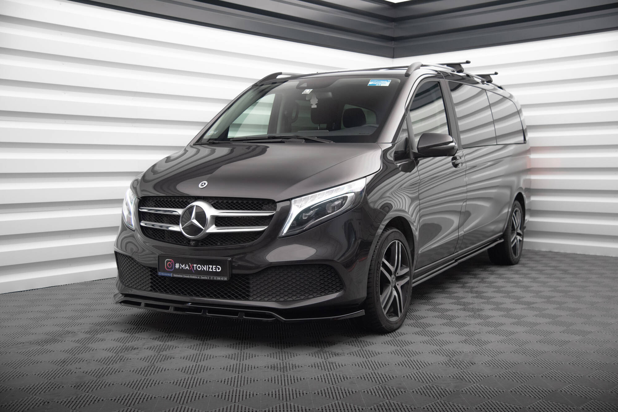 Frontspoiler Mercedes-Benz V (W447) Facelift 2019 - 2023 | Sport Glossy Black Edition V2