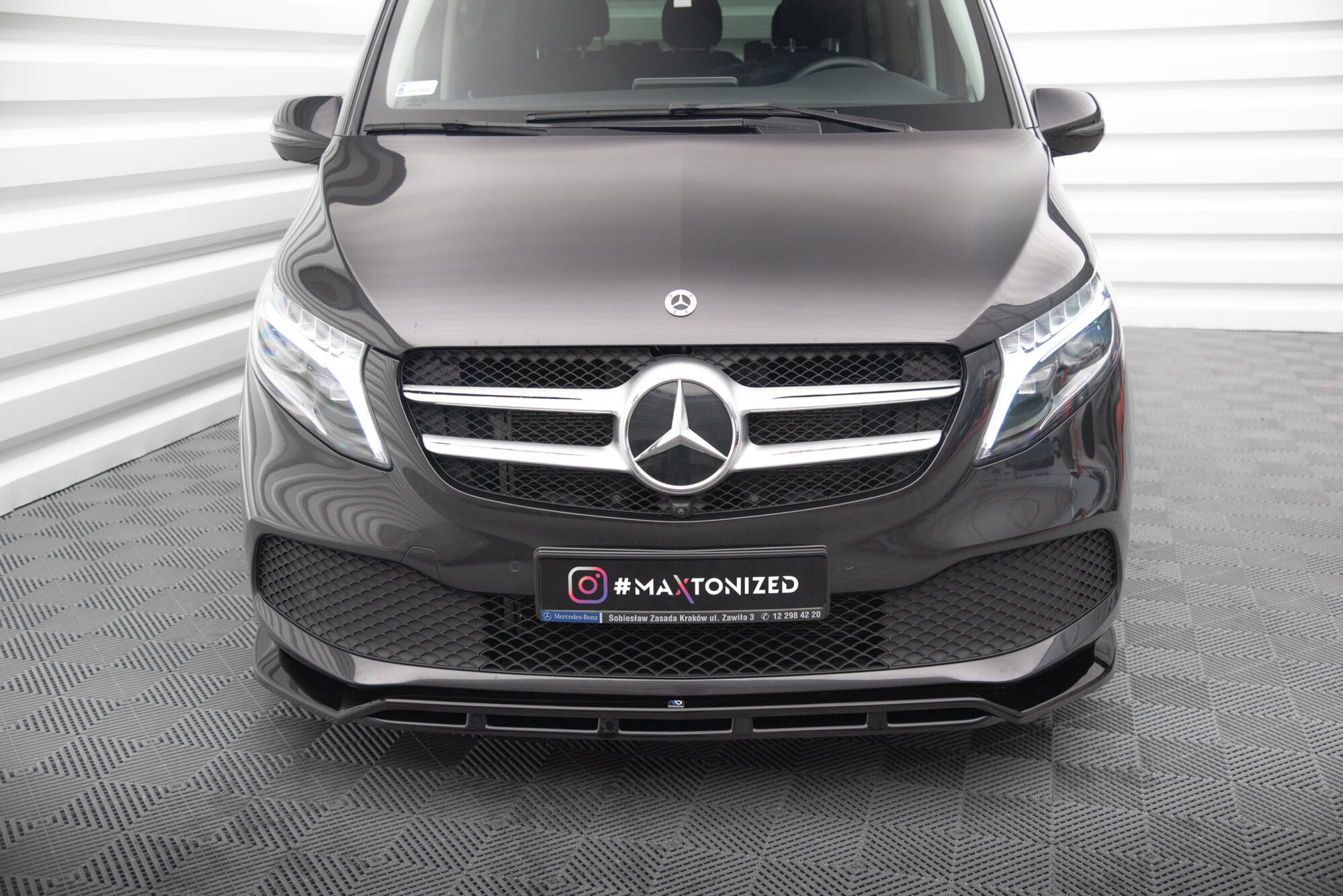 Frontspoiler Mercedes-Benz V (W447) Facelift 2019 - 2023 | Sport Glossy Black Edition V2 – bilde 2