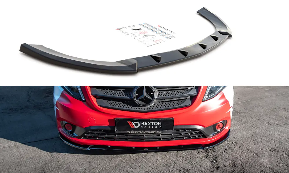 Frontspoiler Mercedes-Benz Vito (W447) 2019 -> | V.2 Glossy Black Edition – bilde 2