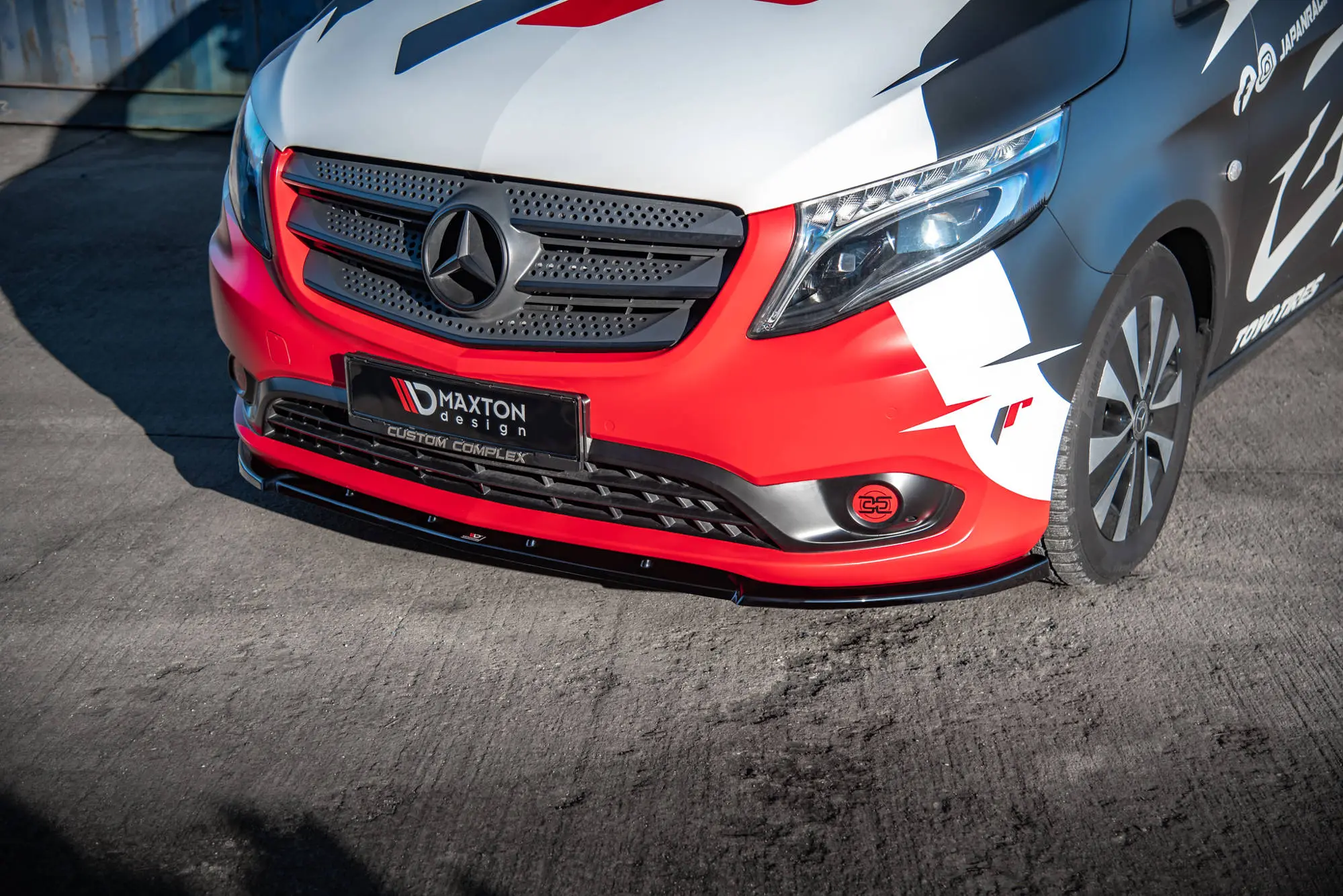 Frontspoiler Mercedes-Benz Vito (W447) 2019 -> | V.2 Glossy Black Edition – bilde 3