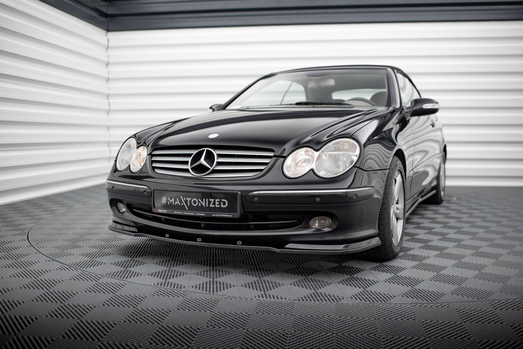 Frontspoiler Mercedes CLK (W209) 2002 - 2005 | Sport Glossy Black Edition V1