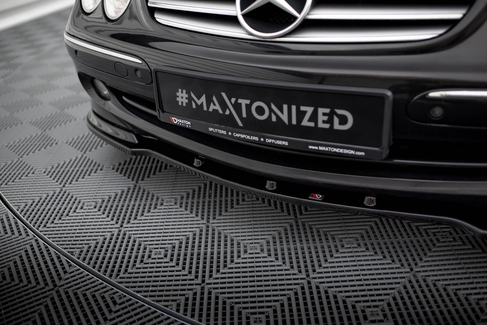 Frontspoiler Mercedes CLK (W209) 2002 - 2005 | Sport Glossy Black Edition V1 – bilde 3