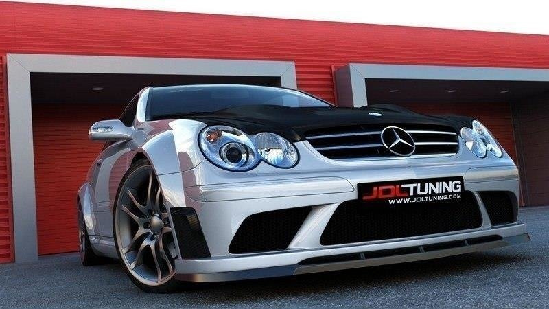 Frontspoiler Mercedes CLK (W209) 2003 - 2009 | Sport Glossy Black Edition