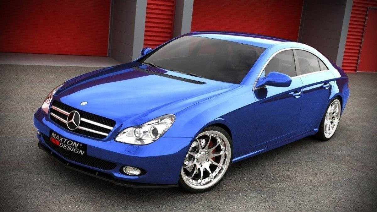Frontspoiler Mercedes CLS (W219/C219) Pre-Facelift 2004 - 2008 | Sport Glossy Black Edition – bilde 3