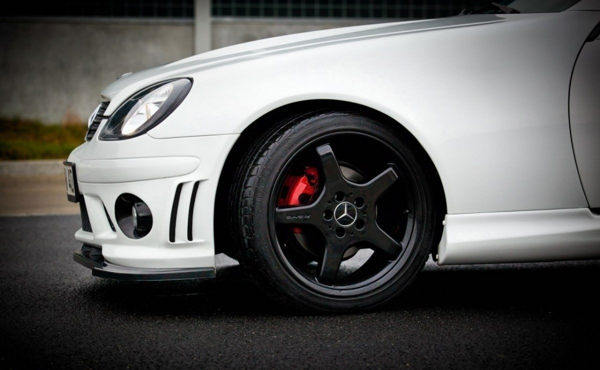 Frontspoiler Mercedes SLK AMG R170 with 204 1996 - 2004 | Sport Glossy Black Edition – bilde 2