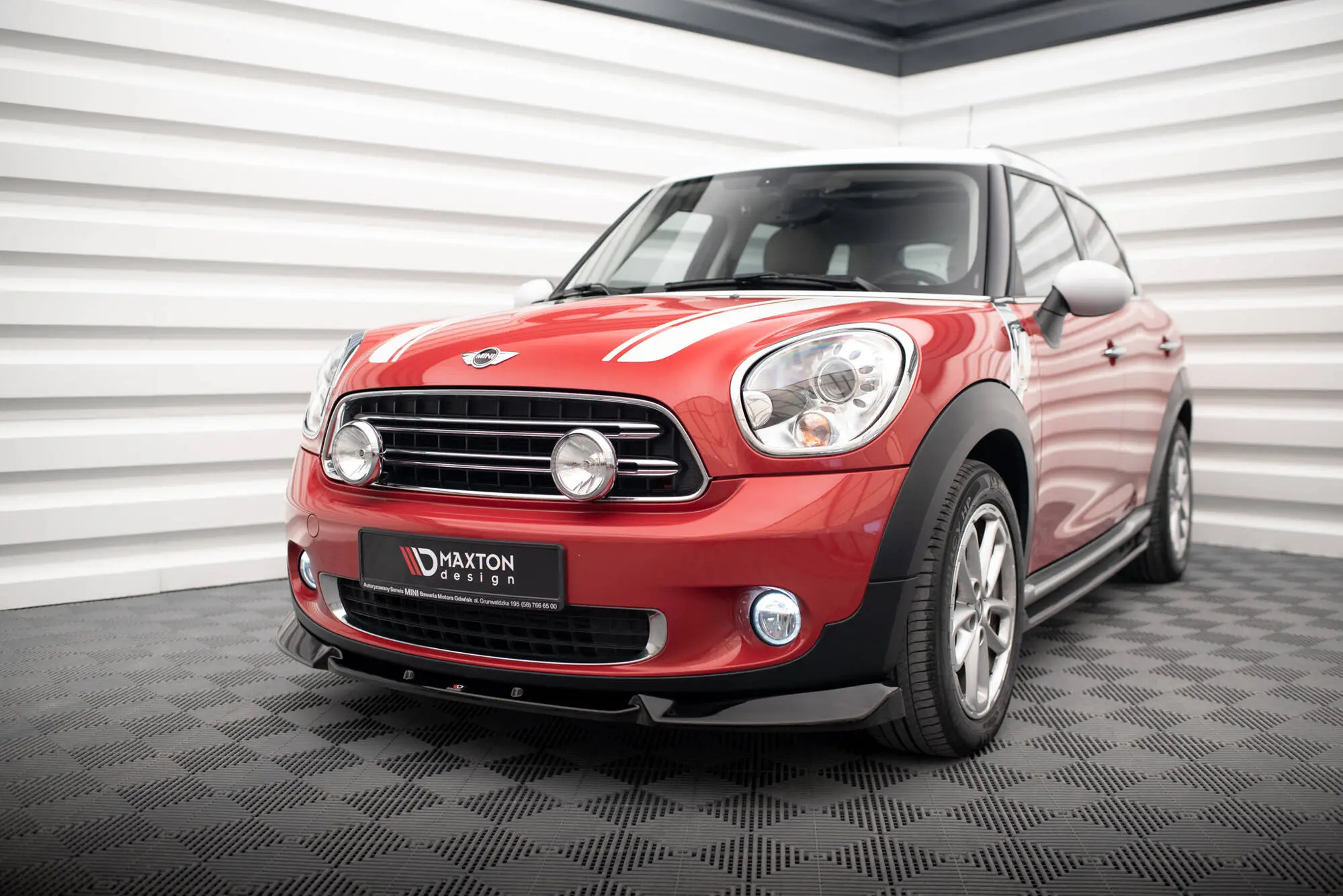 Frontspoiler Mini Cooper Countryman (R60) facelift 2014 - 2017 | Glossy Black Edition Image 4