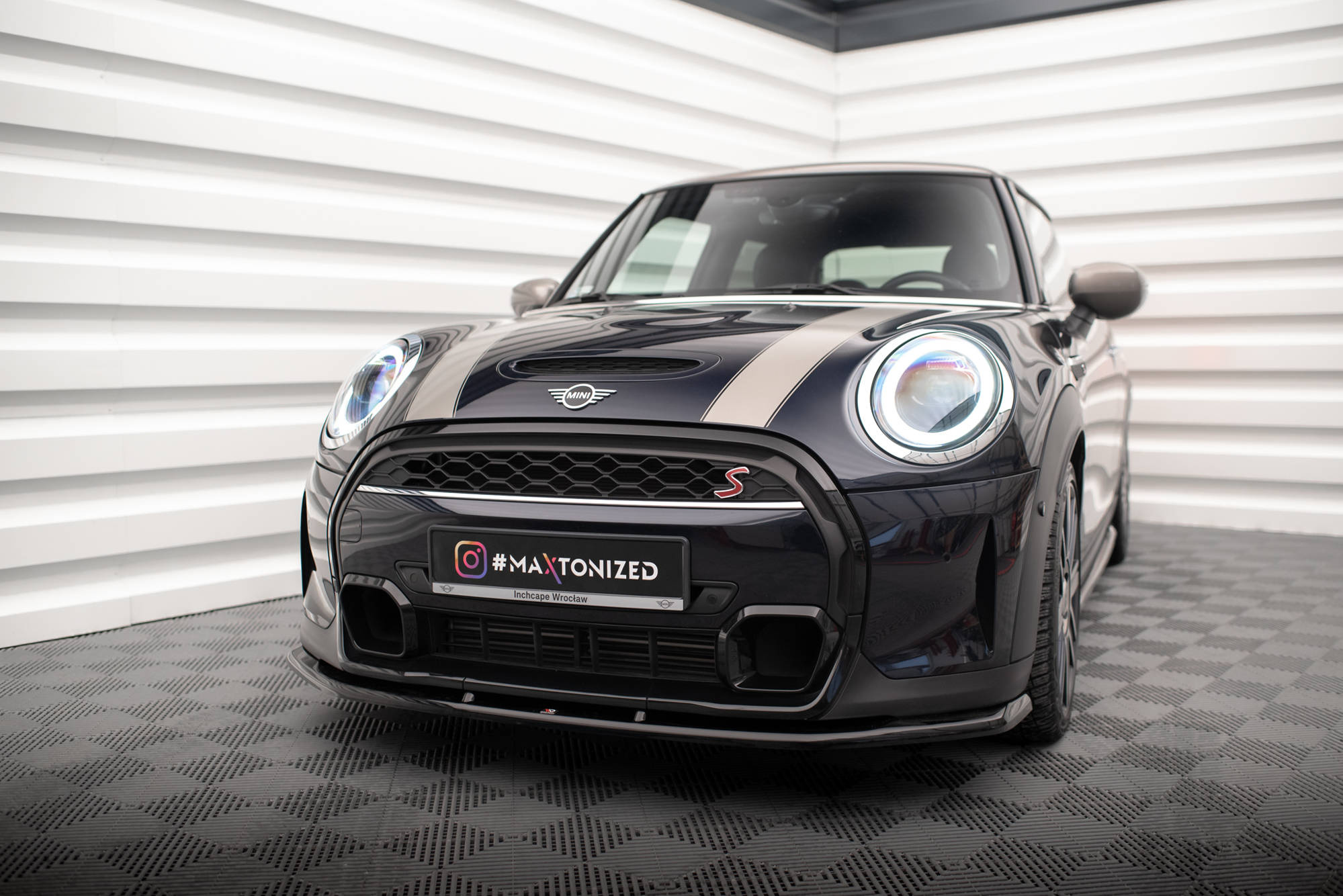 Frontspoiler Mini Cooper S (F56) Facelift 2022 -> | Sport Glossy Black Edition V1
