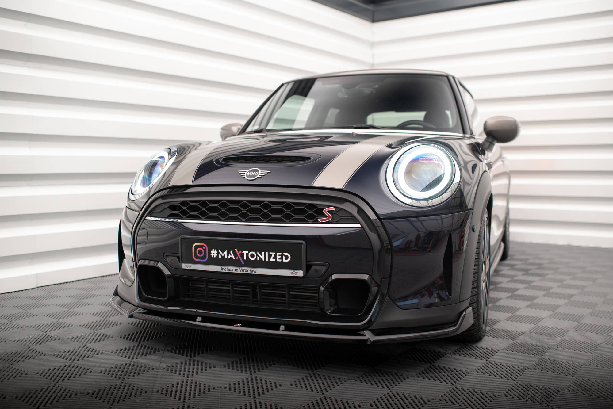Frontspoiler Mini Cooper S (F56) Facelift 2022 -> | Sport Glossy Black Edition V2