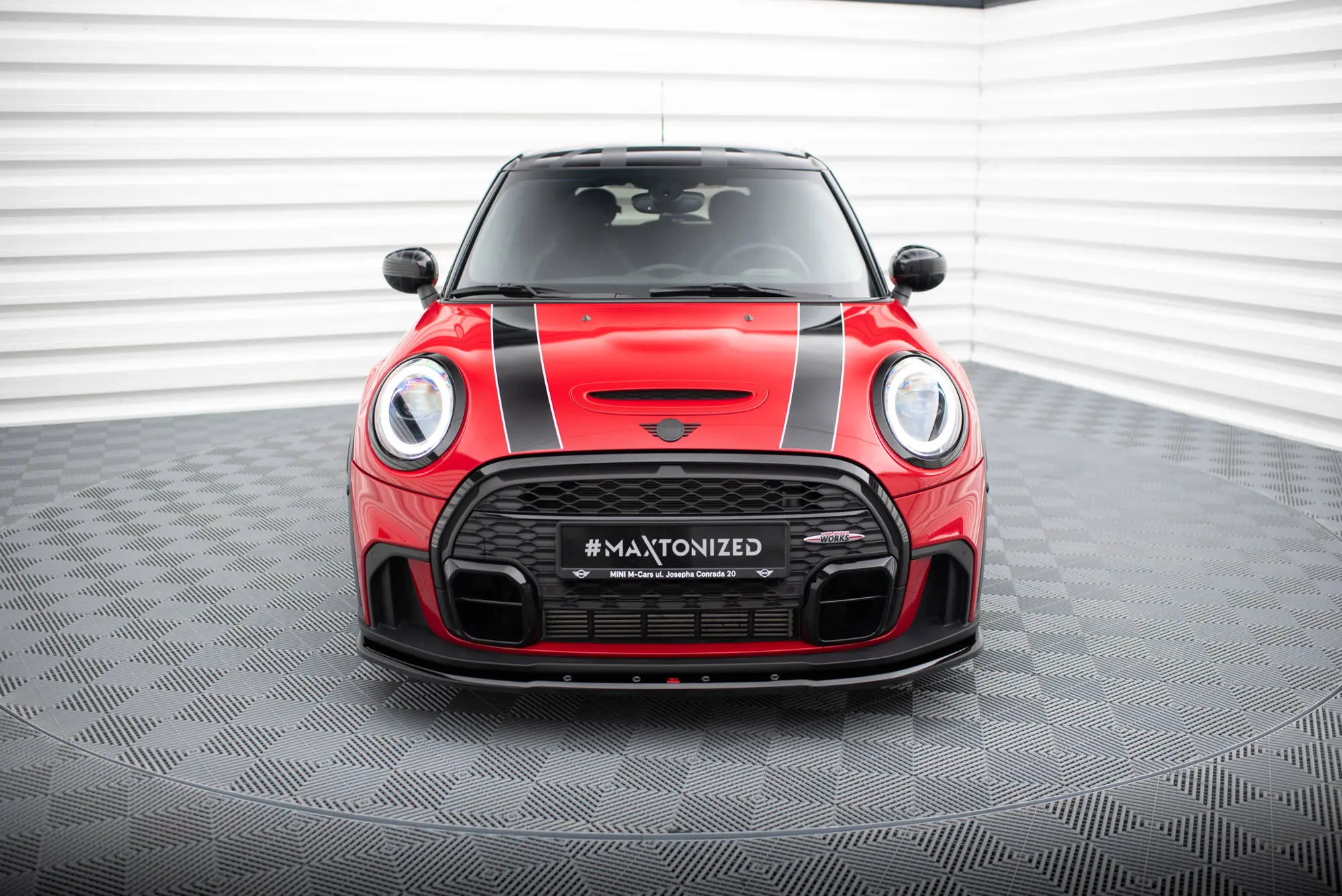 Frontspoiler MINI Cooper S (F56) John Cooper Works Facelift 2021 - 2024 | V.1 Glossy Black Edition – bilde 3