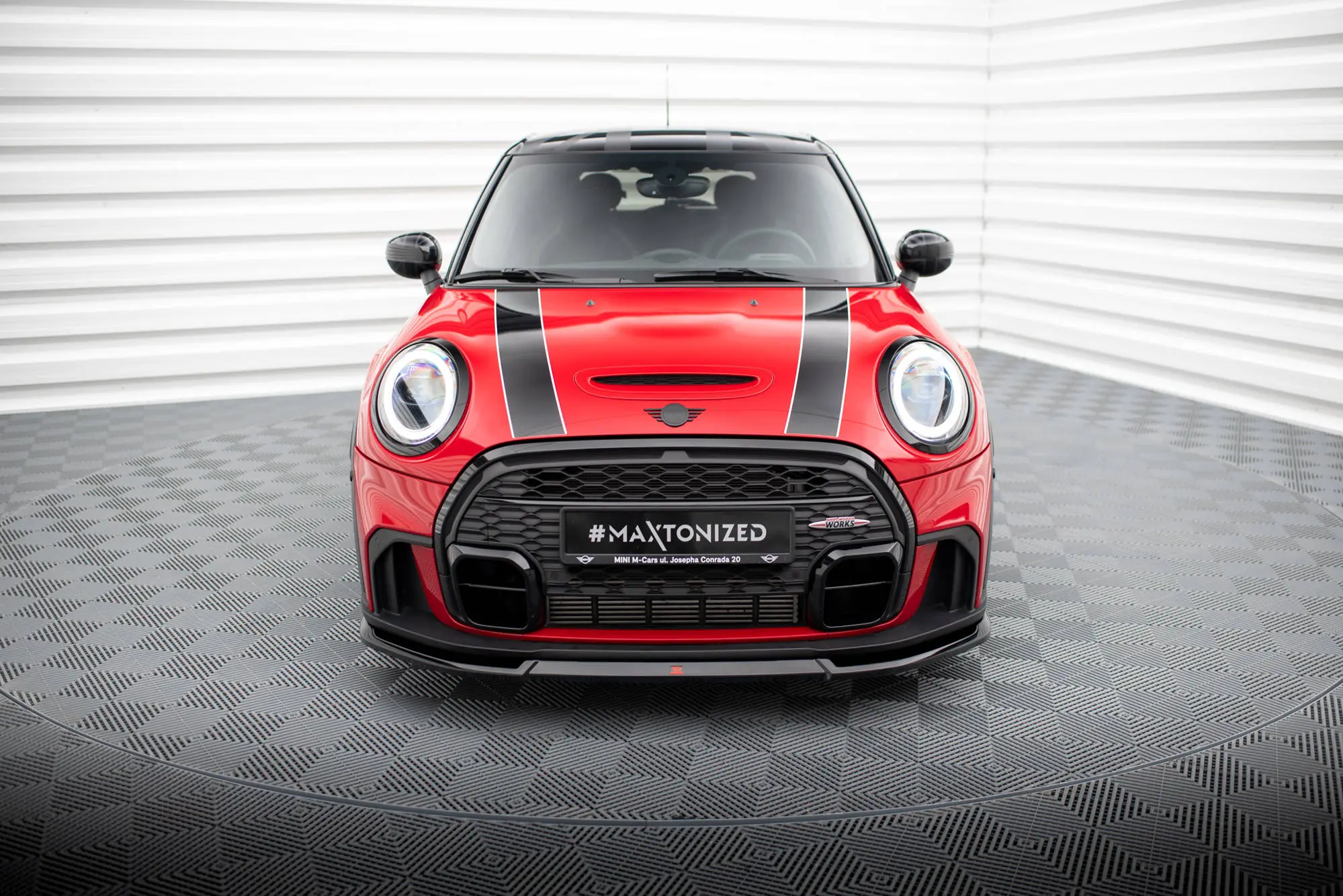 Frontspoiler MINI Cooper S (F56) John Cooper Works Facelift 2021-> | V.2 Glossy Black Edition – bilde 2