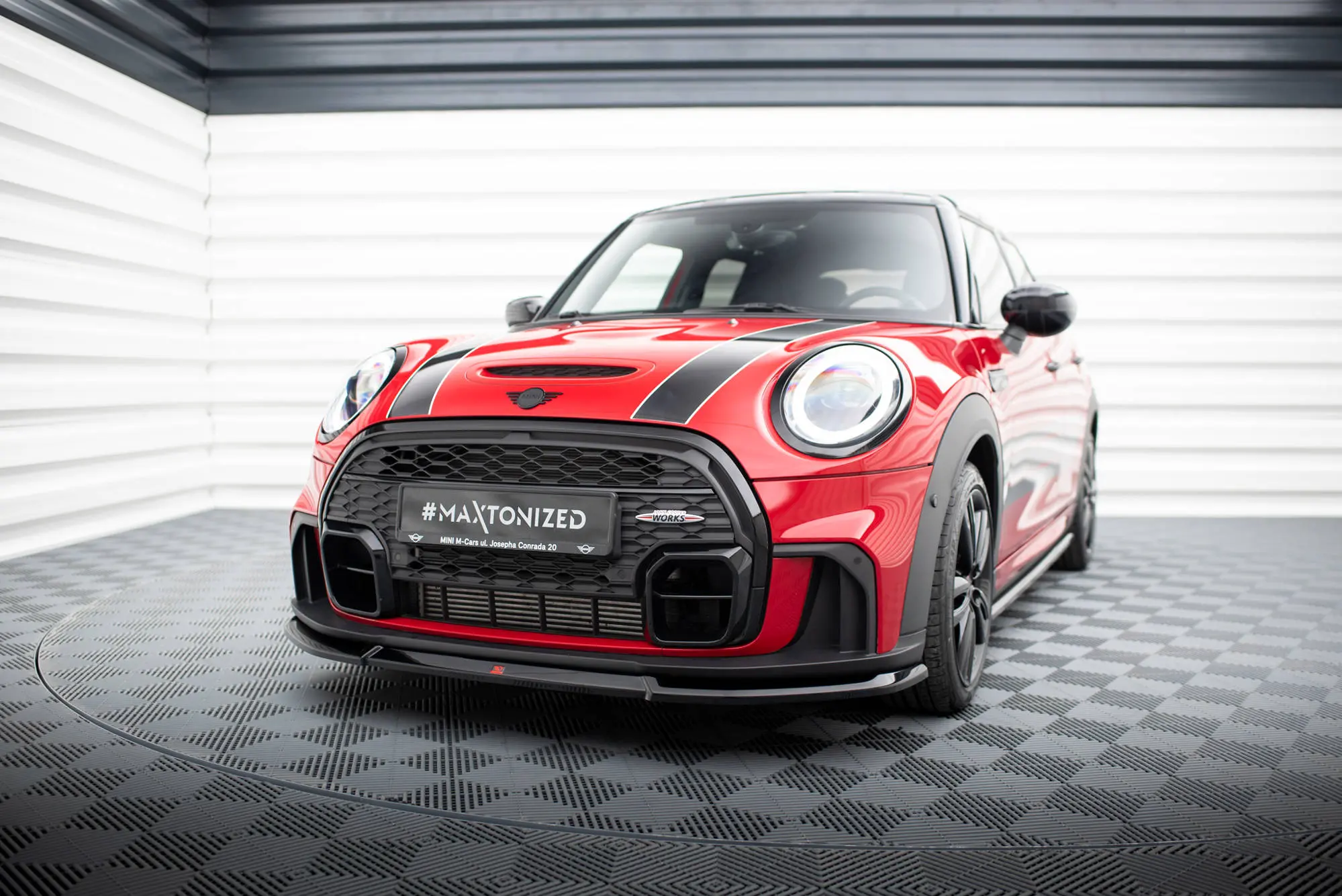 Frontspoiler MINI Cooper S (F56) John Cooper Works Facelift 2021-> | V.2 Glossy Black Edition – bilde 4