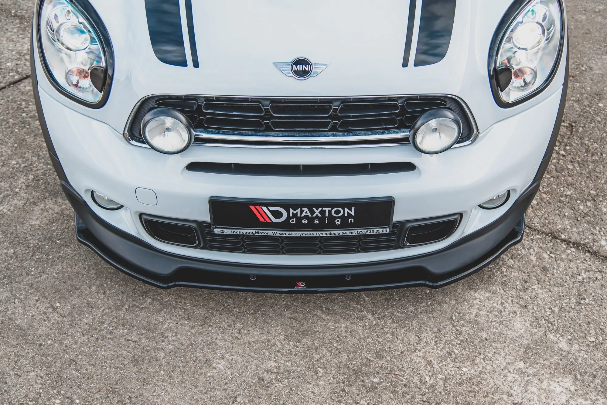 Frontspoiler Mini Countryman I (John Cooper Works) Facelift 2012-2016 | Glossy Black Edition