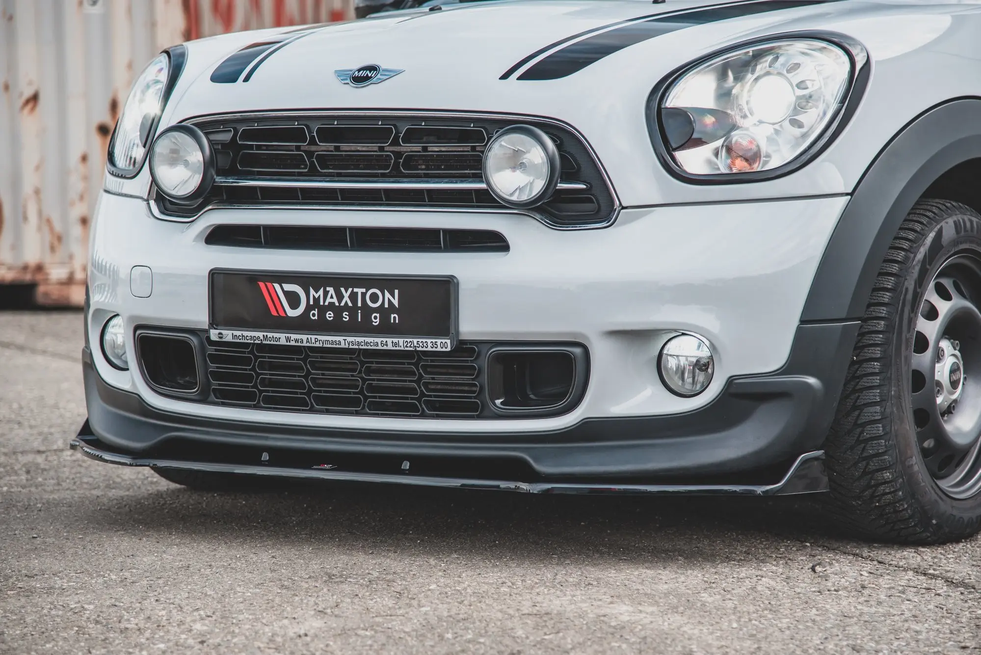 Frontspoiler Mini Countryman I (John Cooper Works) Facelift 2012-2016 | Glossy Black Edition – bilde 4