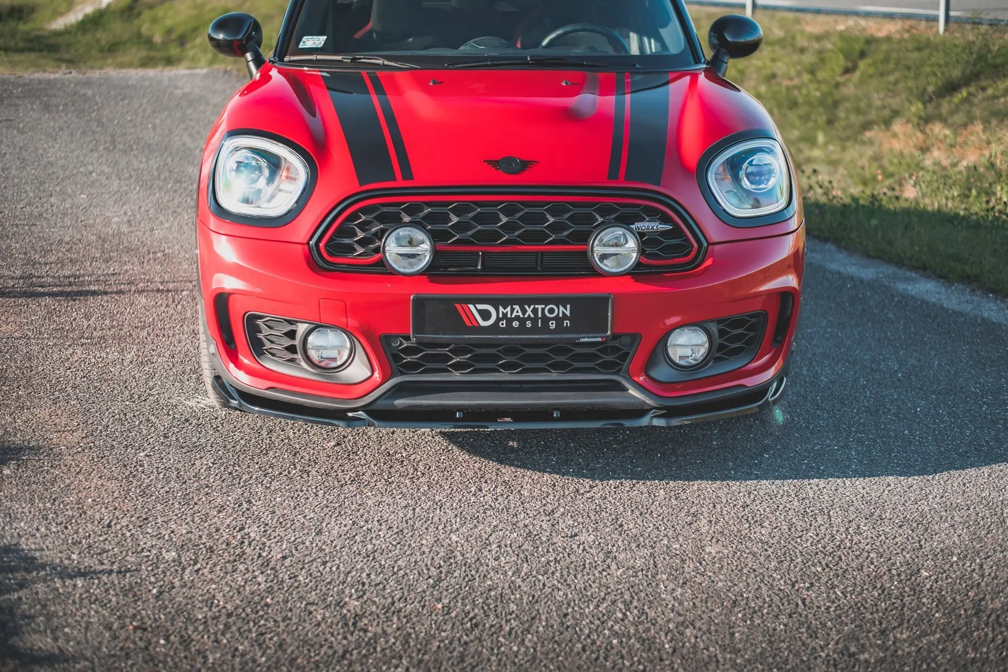 Frontspoiler Mini Countryman II F60 (John Cooper Works) Facelift 2020-> | V.2 Glossy Black Edition