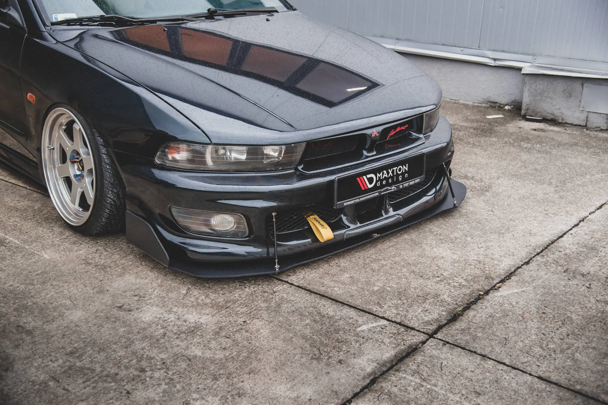 Frontspoiler Mitsubishi Galant Avance VIII 1996-2003 | Racing Black Edition