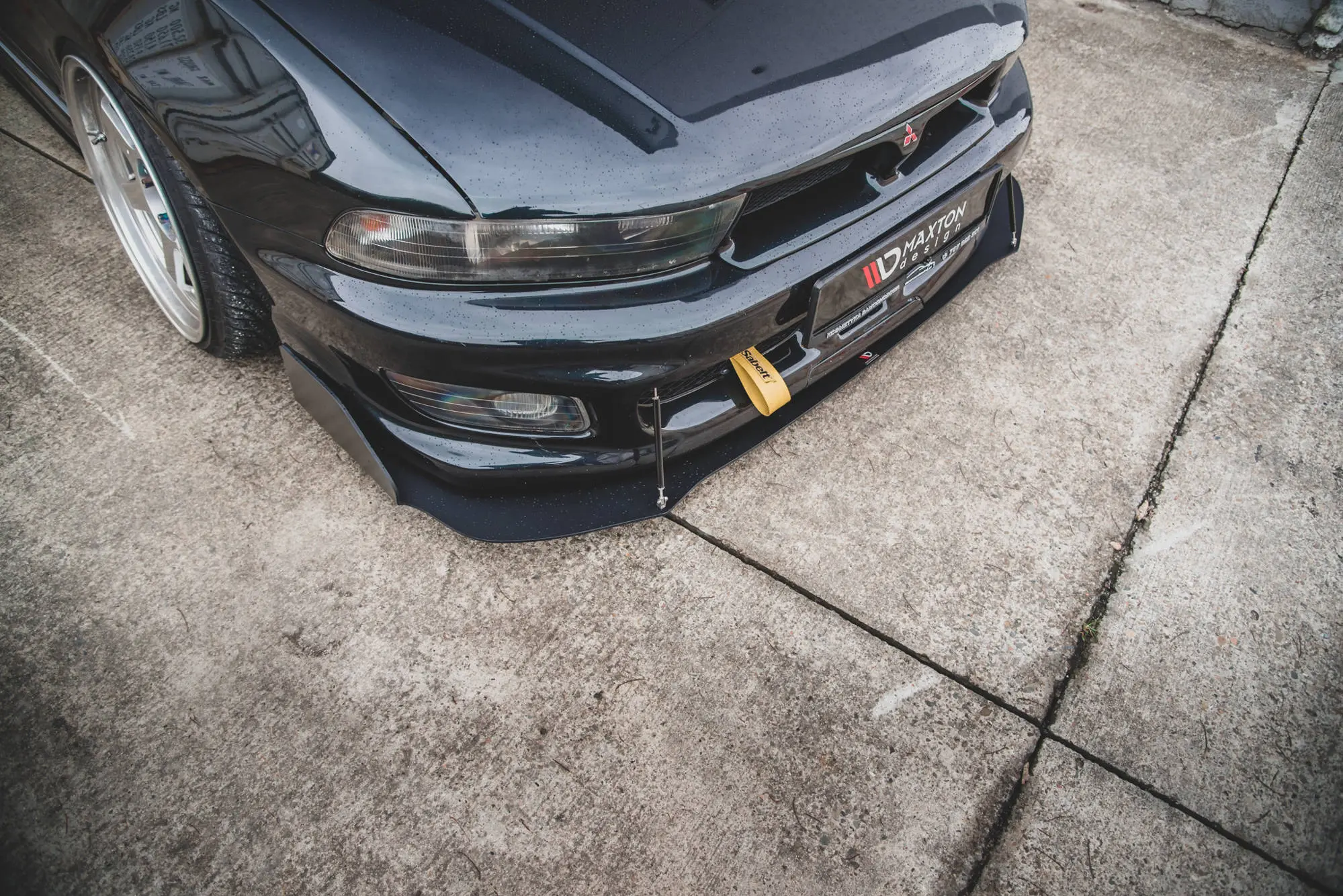 Frontspoiler Mitsubishi Galant Avance VIII 1996-2003 | Racing Black Edition – bilde 2