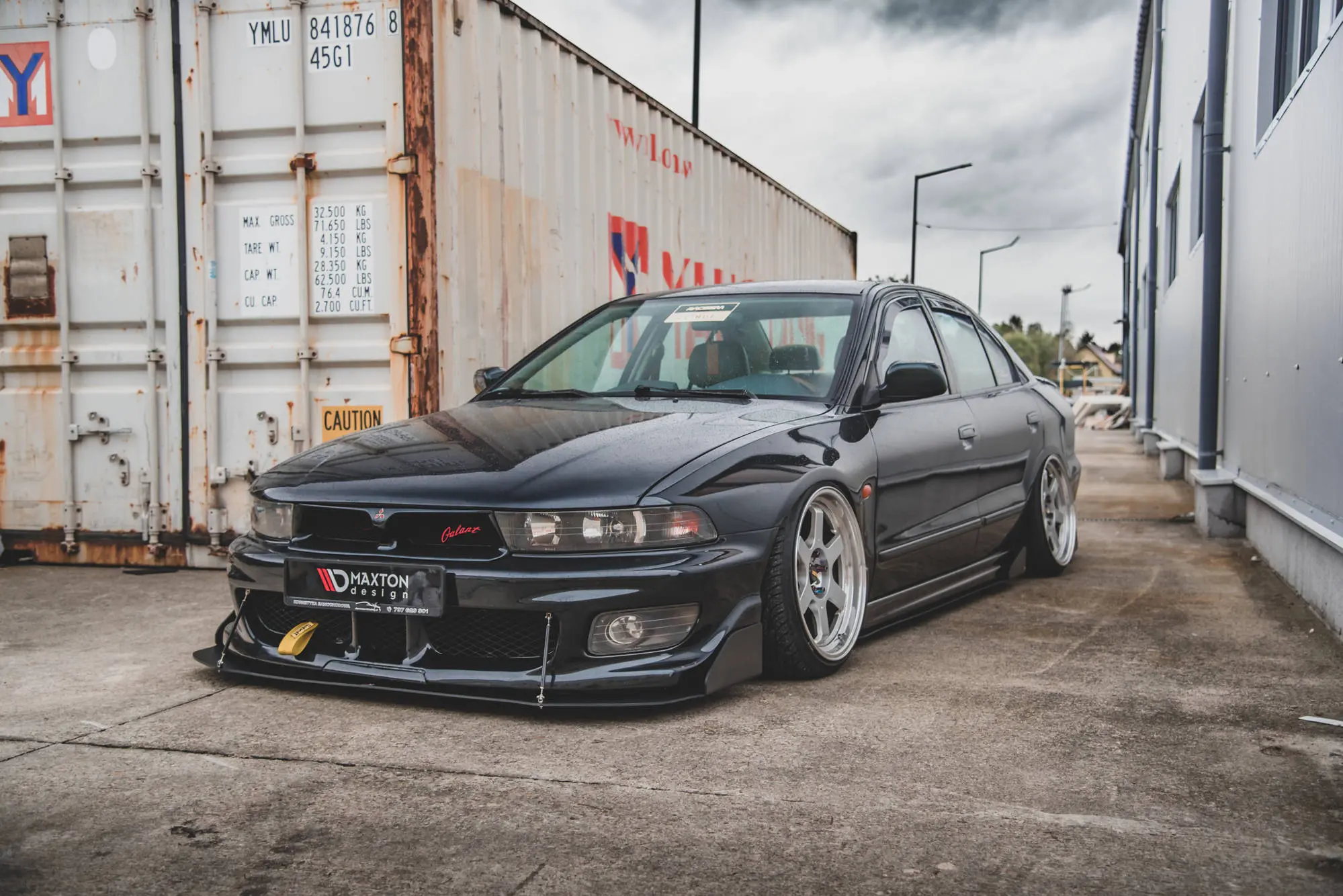 Frontspoiler Mitsubishi Galant Avance VIII 1996-2003 | Racing Black Edition – bilde 3