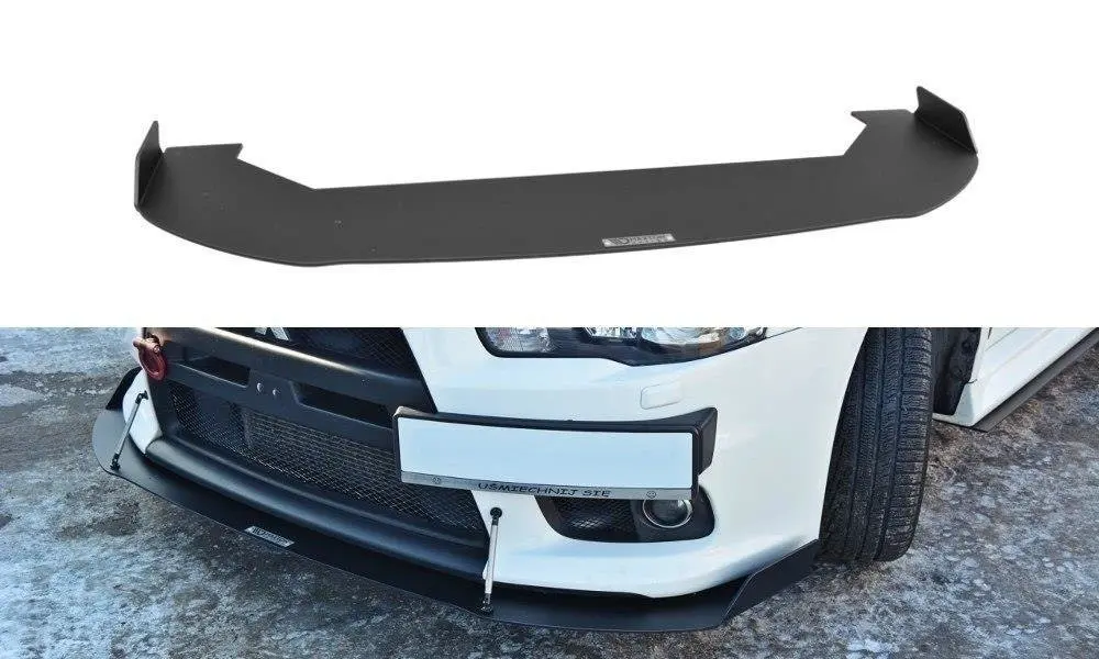 Frontspoiler Mitsubishi Lancer Evo X 2007-2015 | V.1 Racing Black Edition – bilde 2