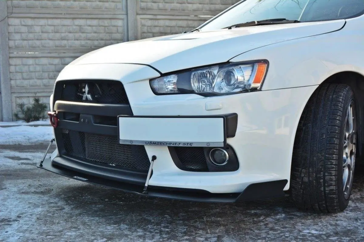 Frontspoiler Mitsubishi Lancer Evo X 2007-2015 | V.1 Racing Black Edition – bilde 4