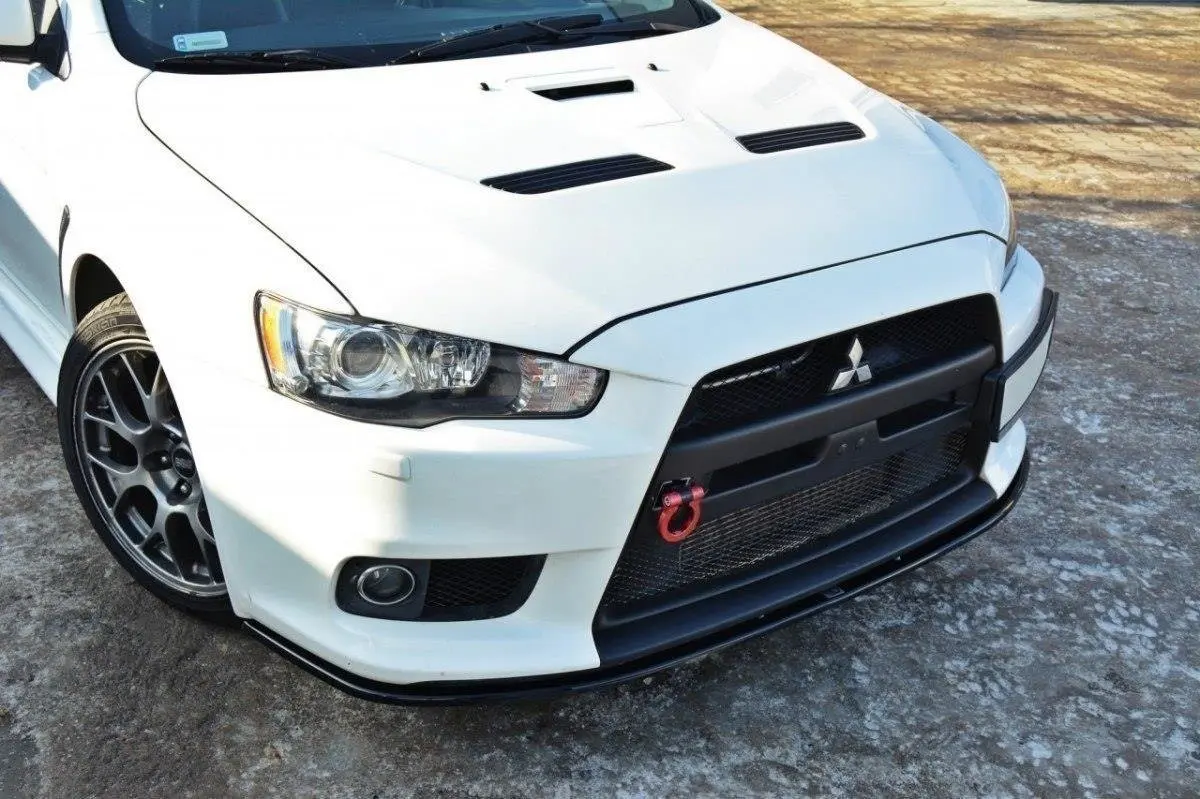 Frontspoiler Mitsubishi Lancer Evo X 2007-2015 | V.2 Glossy Black Edition