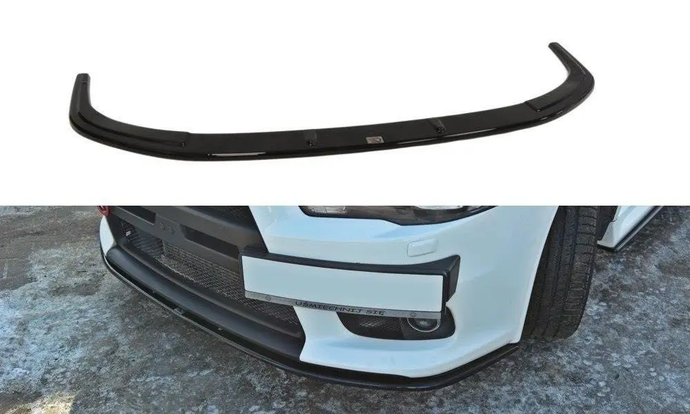 Frontspoiler Mitsubishi Lancer Evo X 2007-2015 | V.2 Glossy Black Edition – bilde 2