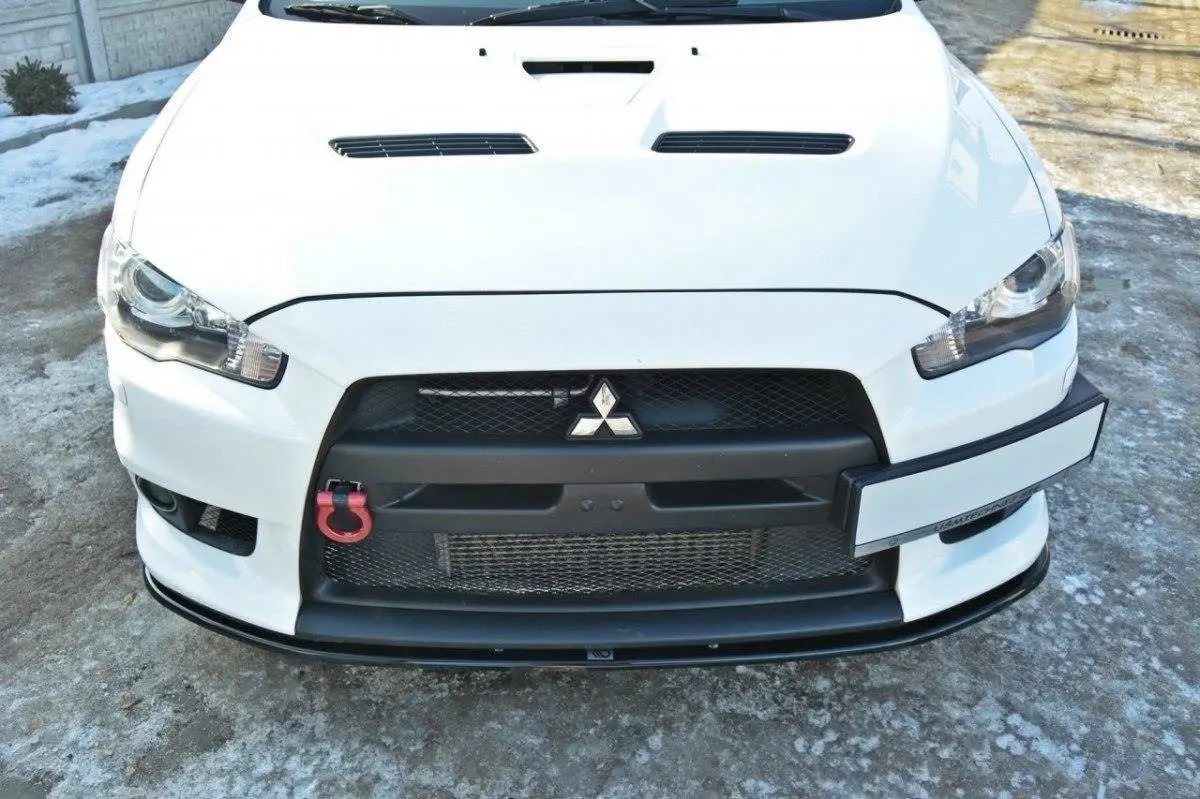 Frontspoiler Mitsubishi Lancer Evo X 2007-2015 | V.2 Glossy Black Edition – bilde 3