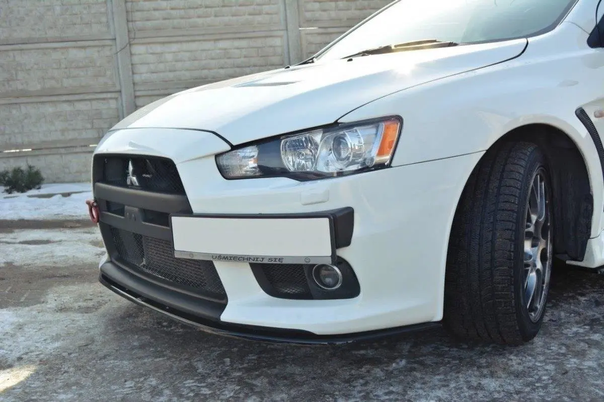 Frontspoiler Mitsubishi Lancer Evo X 2007-2015 | V.2 Glossy Black Edition – bilde 4