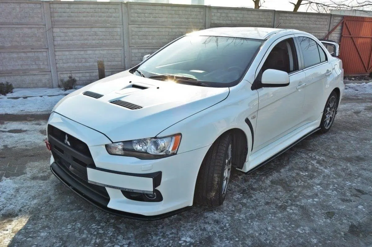 Frontspoiler Mitsubishi Lancer Evo X 2007-2015 | V.2 Glossy Black Edition – bilde 5