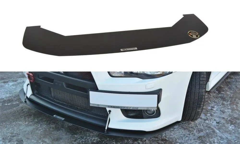 Frontspoiler Mitsubishi Lancer Evo X 2007-2015 | V.2 Racing Black Edition – bilde 2