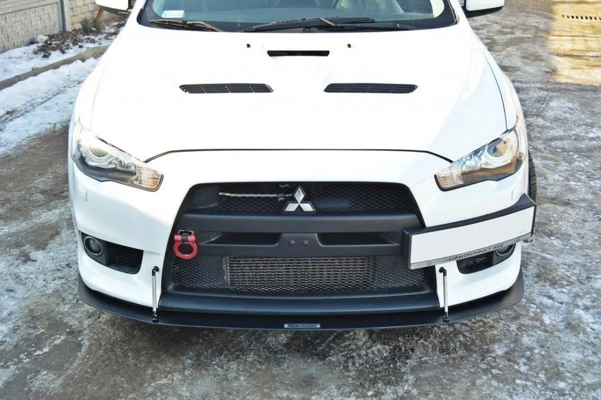 Frontspoiler Mitsubishi Lancer Evo X 2007-2015 | V.2 Racing Black Edition – bilde 3