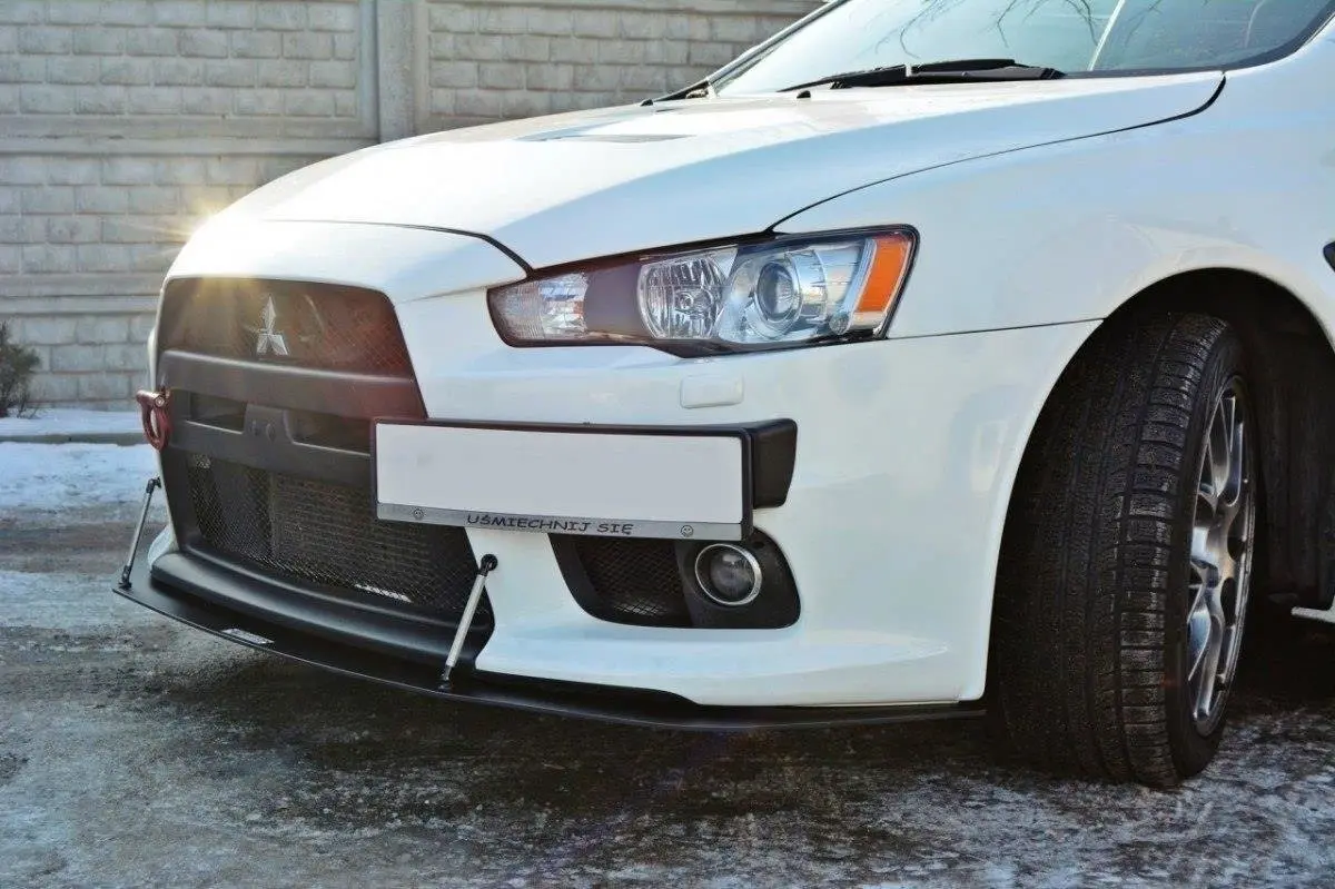 Frontspoiler Mitsubishi Lancer Evo X 2007-2015 | V.2 Racing Black Edition – bilde 4