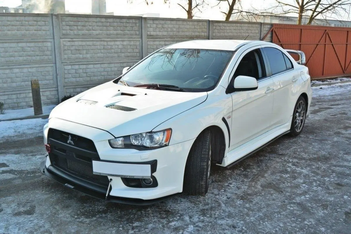 Frontspoiler Mitsubishi Lancer Evo X 2007-2015 | V.2 Racing Black Edition – bilde 5