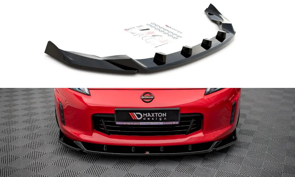 Frontspoiler Nissan 370Z Facelift 2012-2020 | V.2 Glossy Black Edition – bilde 3