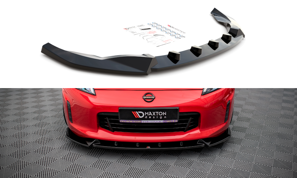Frontspoiler Nissan 370Z Facelift 2012-2020 | V.3 Glossy Black Edition – bilde 2
