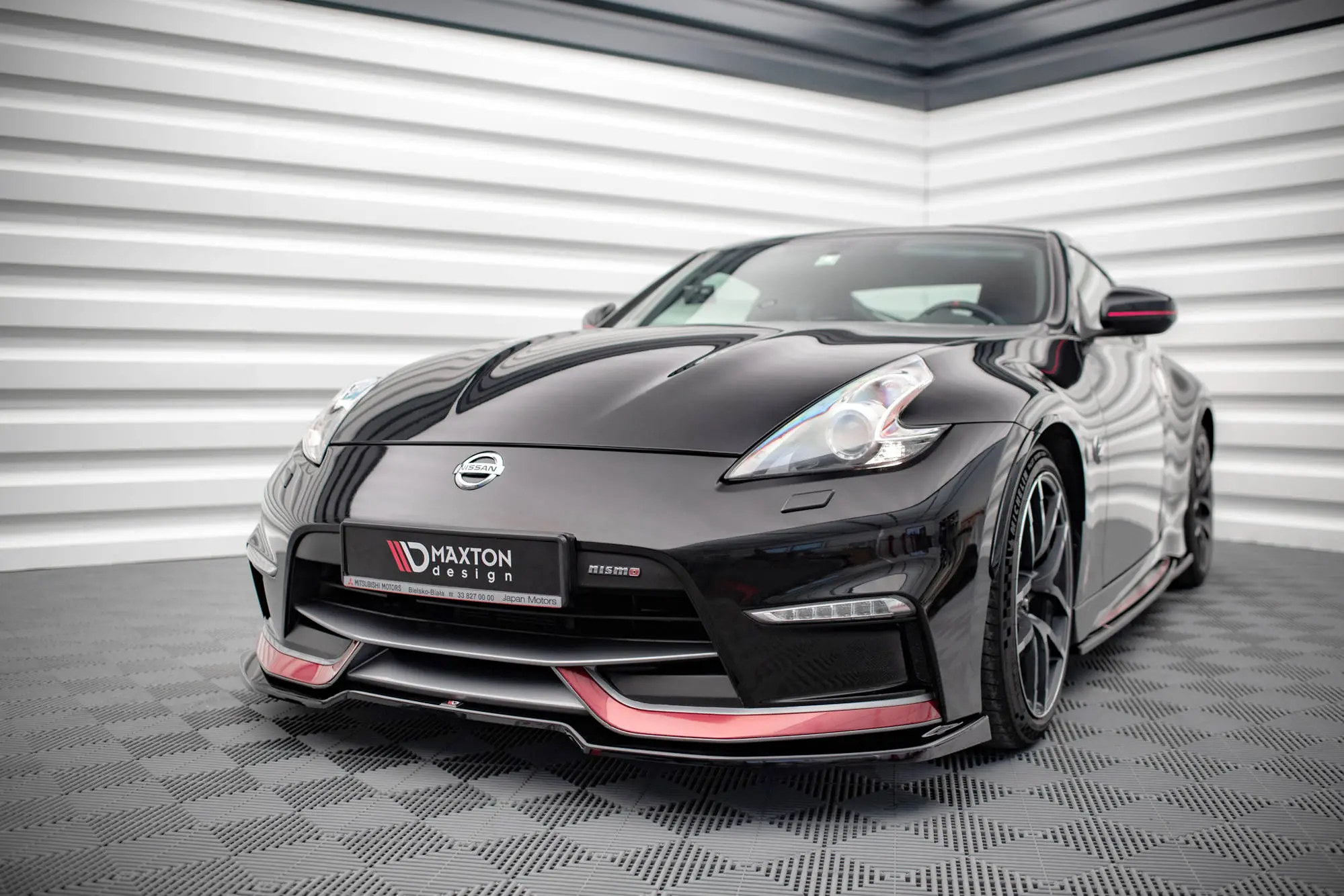 Frontspoiler Nissan 370Z Nismo Facelift 2014-2020 | V.3 Glossy Black Edition – bilde 4