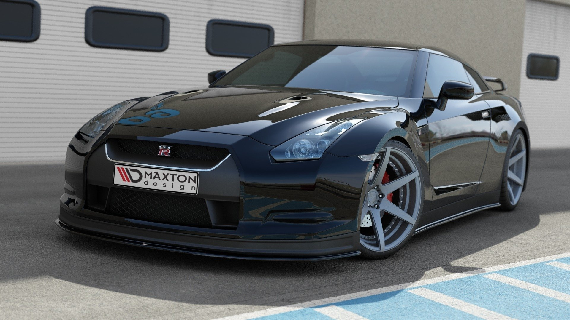 Frontspoiler NISSAN GT-R (R35) Pre-Facelift 2007 - 2010 | Sport Glossy Black Edition
