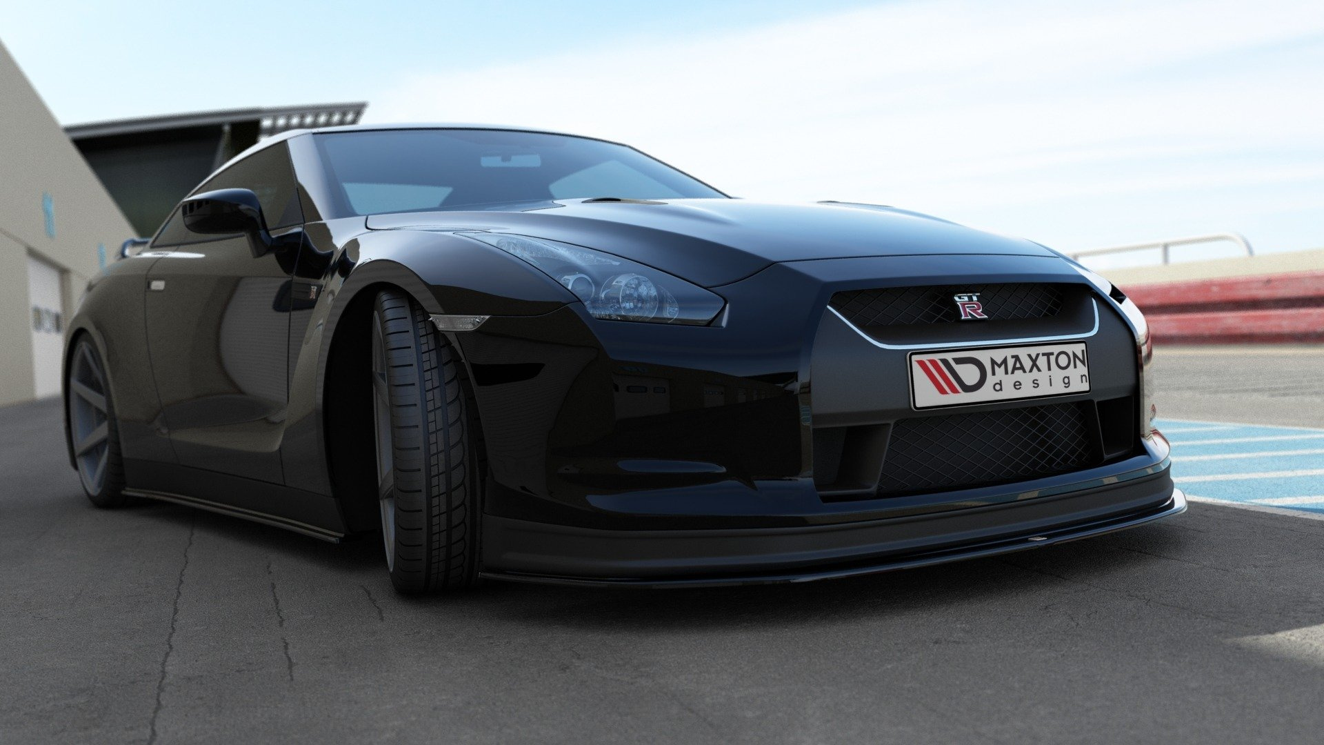 Frontspoiler NISSAN GT-R (R35) Pre-Facelift 2007 - 2010 | Sport Glossy Black Edition – bilde 3